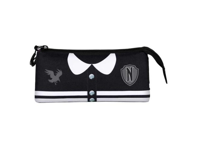 WEDNESDAY BLACK FAN TRIPLE PENCIL CASE