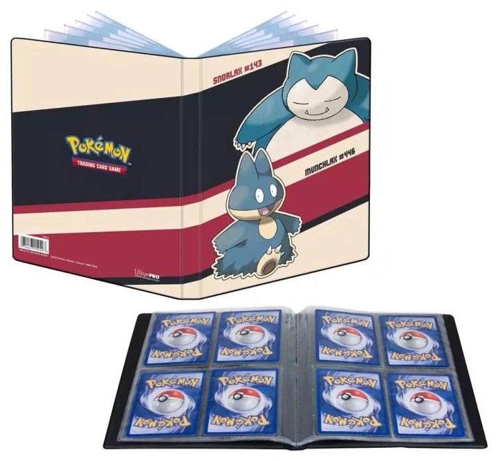 POKEMON SNORLAX AND MUNCHLAX PORTFOLIO 4 POCKET