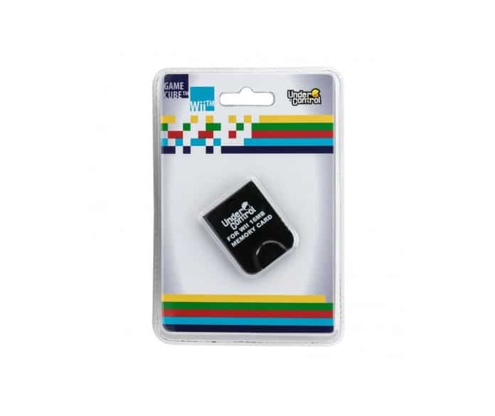 UNDER CONTROL WII AND GAMECUBE MEMORY CARD 16MB