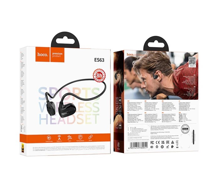 HOCO ES63 SPORTS WIRELESS HEADSET BLACK