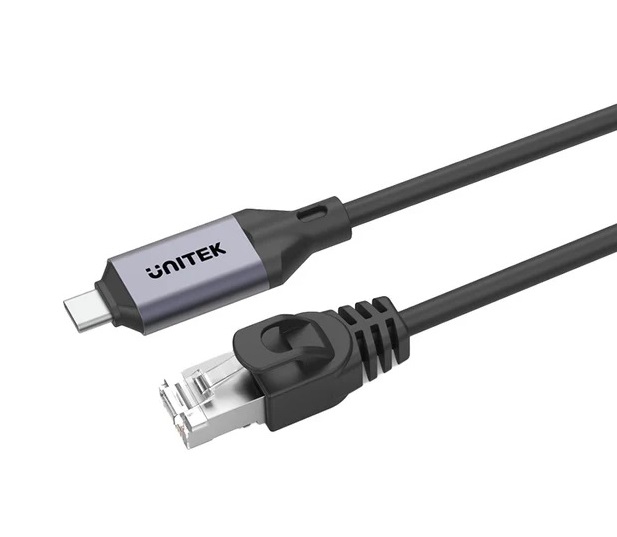 UNITEK CONVERTER USB C TO GIGABIT ETHERNET CABLE 2M