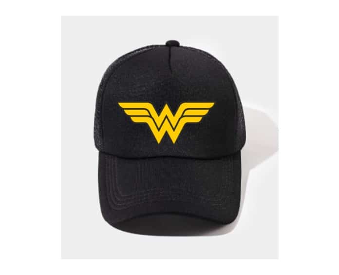WONDER WOMAN LOGO BASEBALL CAP BLK
