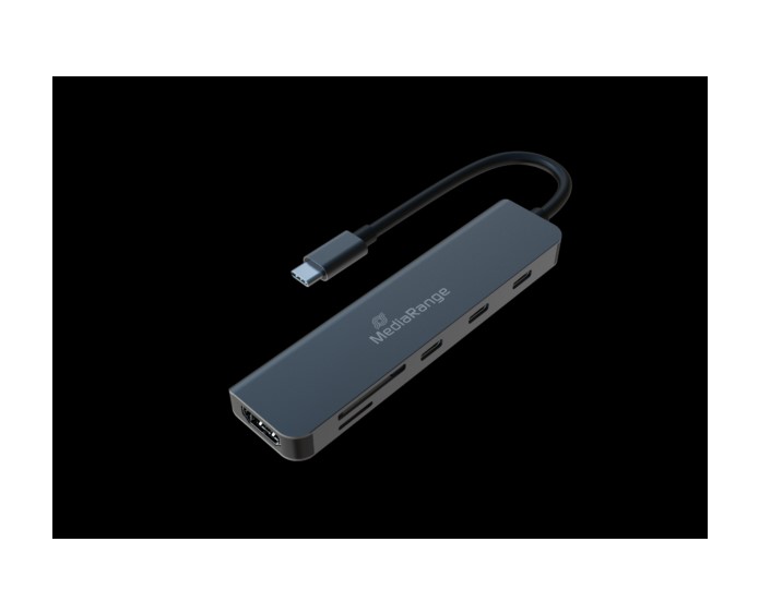 MEDIARANGE USB TYPE C 6IN 1 MULTI ADAPTOR