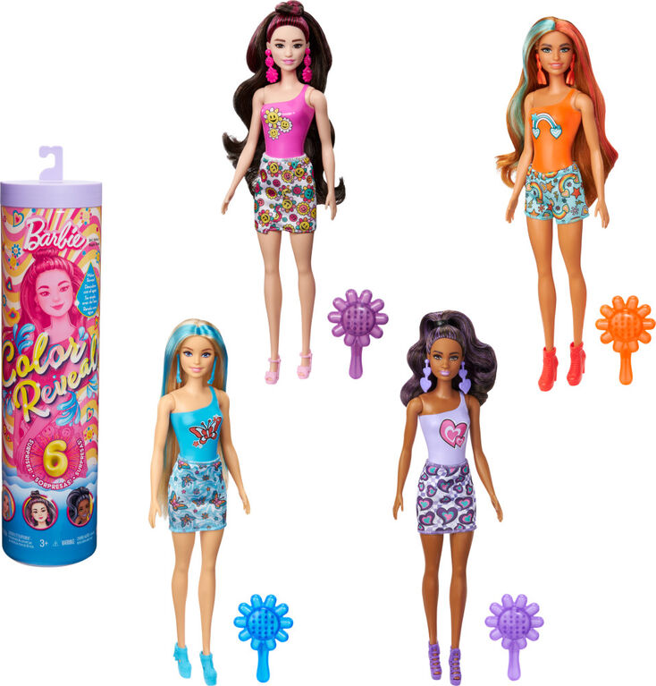 MATTEL BARBIE COLOR REVEAL RAINBOW ASSORTED
