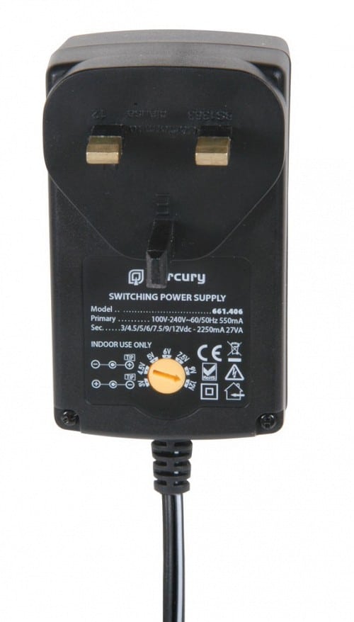 MERCURY POWER UNIVERSAL SWITCH MODE PSU 3-12V 2250mA