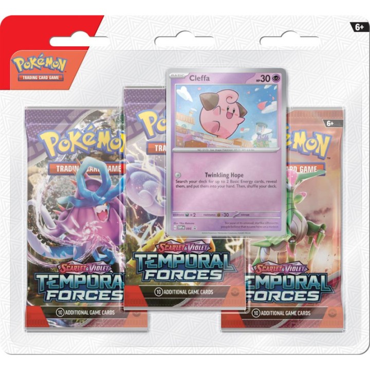 POOKEMON TEMPORAL FORCES 3 PCAK BLISTER PACK