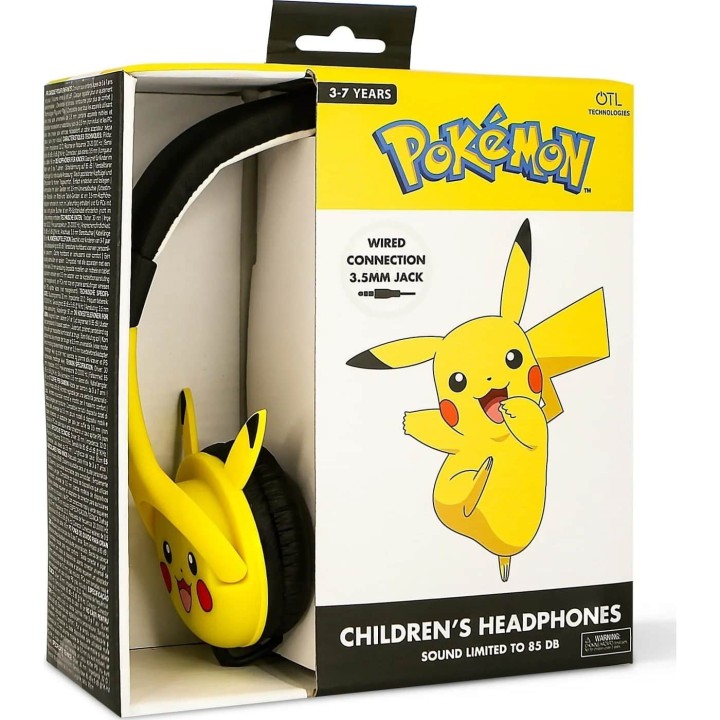 OTL POKEMON PICACHU RUBBER EARS CHILDREN HEADPHONES