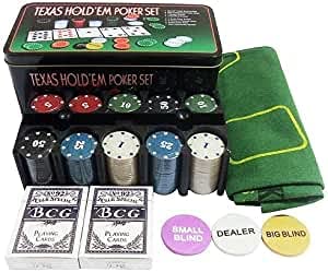 TEXAS HOLDEM POKER SET CASINO PLAY SET 200PCS