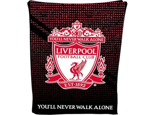 LIVERPOOL RED BLACK FLEECE BLANKET