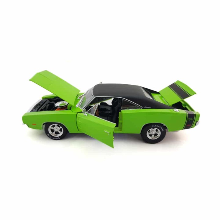 MAISTO 32612 1:18 1969 DODGE CHARGER R/T MUSUCLE GREEN / BLACK