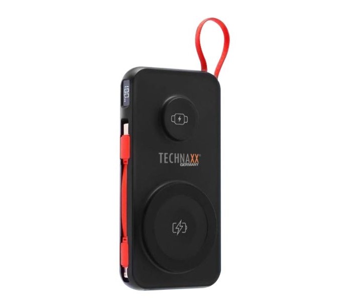 TECHNAXX POWERBANK 15W 10000mAh WIRELESS FAST CHARGING BLACK