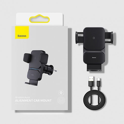 Baseus Wisdom Auto Alignment Car Mount Wireless Charger QI 15W