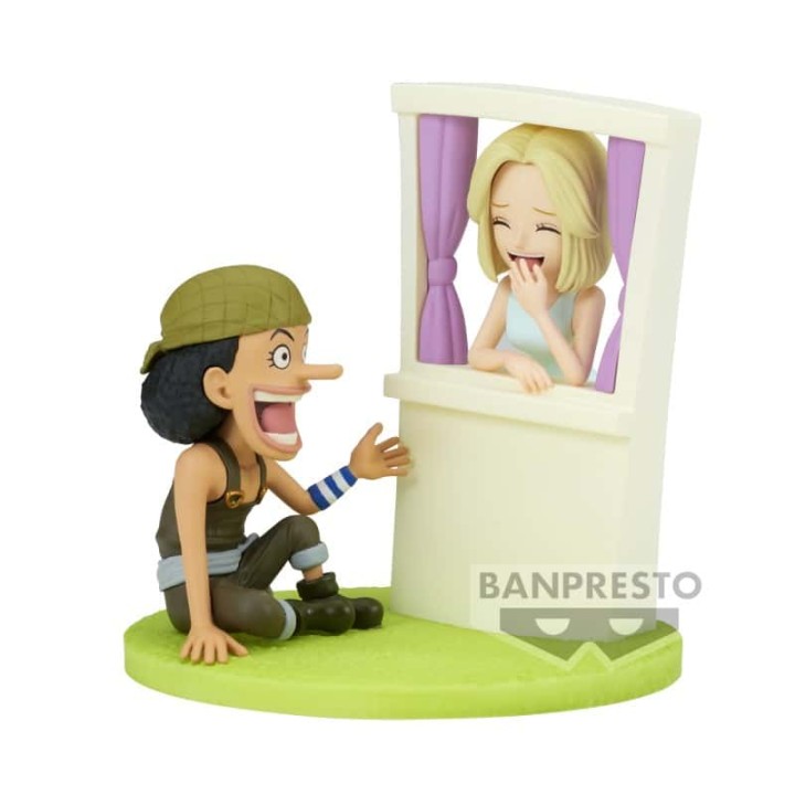 BANPRESTO WFC LOG STORIES ONE PIECE USOPP AND KAYA FIGURE 7CM