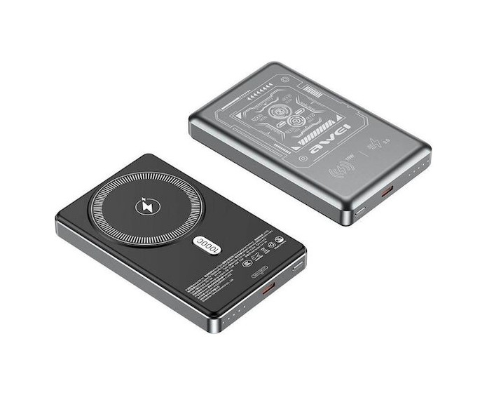 AWEI PA-31 POWERBANK 10000mAh MAGNETIC WIRELESS BLACK