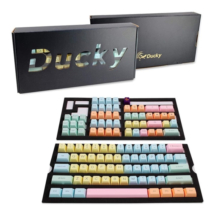DUCKY COTTON CANDY SA KEYCAP SET US ABS SEAMLESS DOUBLE SHOT