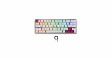 SPARTAN GEAR PEGASUS 2 RGB WIRED AND WIRELESS 63 KEYS MECHANICAL GAMING KEYBOARD WHITE