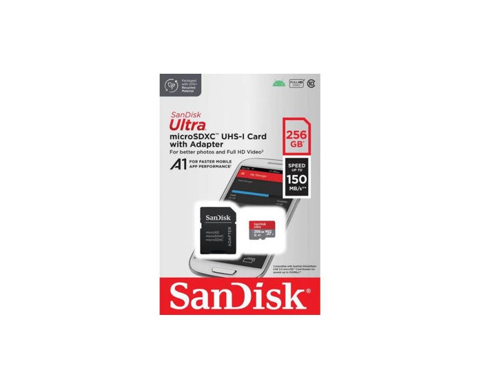 SANDISK ULTRA MEMORY CARD 256GB CLASS 10