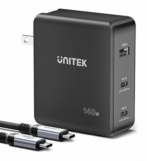 UNITEK CHARGE 140W 4 IN 1 GAN CHARGER +240W CABLE