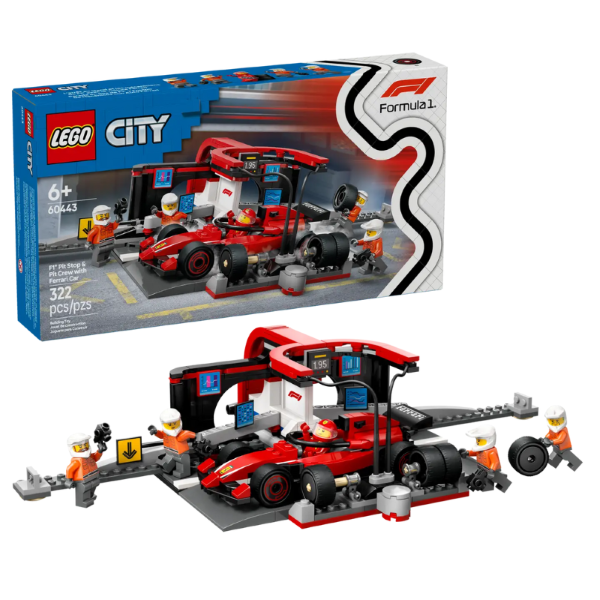 LEGO CITY - F1® PIT STOP & PIT CREW WITH FERRARI CAR