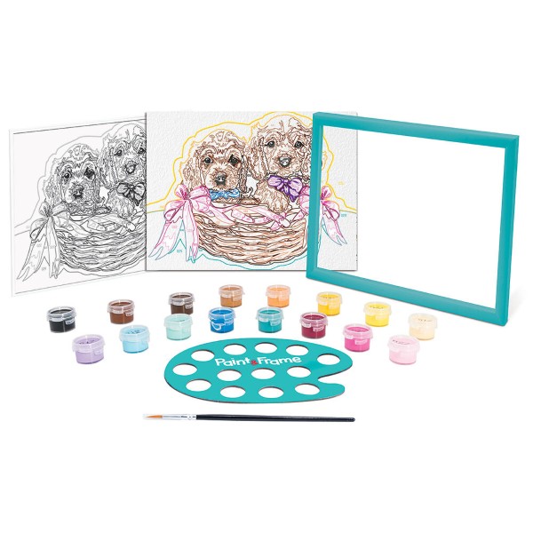 PAINT & FRAME ΑDORABLE PUPPIES