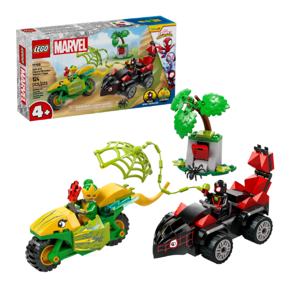 LEGO MARVEL - SPIN AND ELECTRO DINOSAUR VEHICLE CHASE