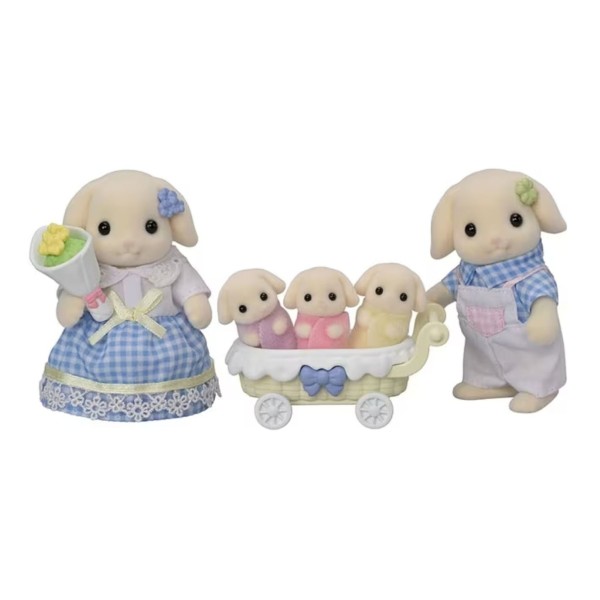 SYLVANIAN FLORA RABBIT FAMILY
