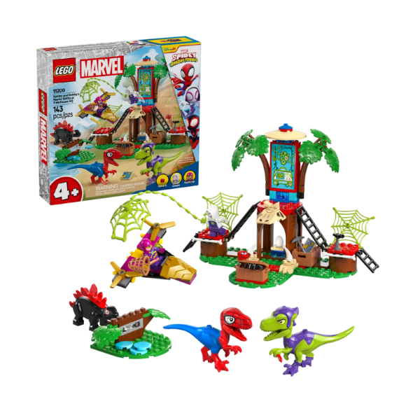 LEGO MARVEL - SPIDEY AND GOBBY'S RAPTOR BATTLE AT TREE