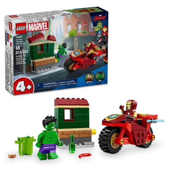 LEGO MARVEL - IRON MAN WITH BIKE AND THE HULK