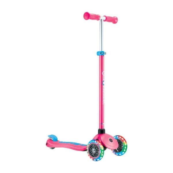 GLOBBER SCOOTER PRIMO PLUS LIGHTS FUCHSIA