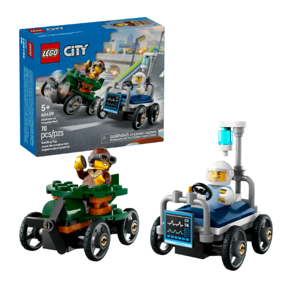 LEGO CITY - AIRPLANE VS. HOSPITAL BED RACE CAR PACK
