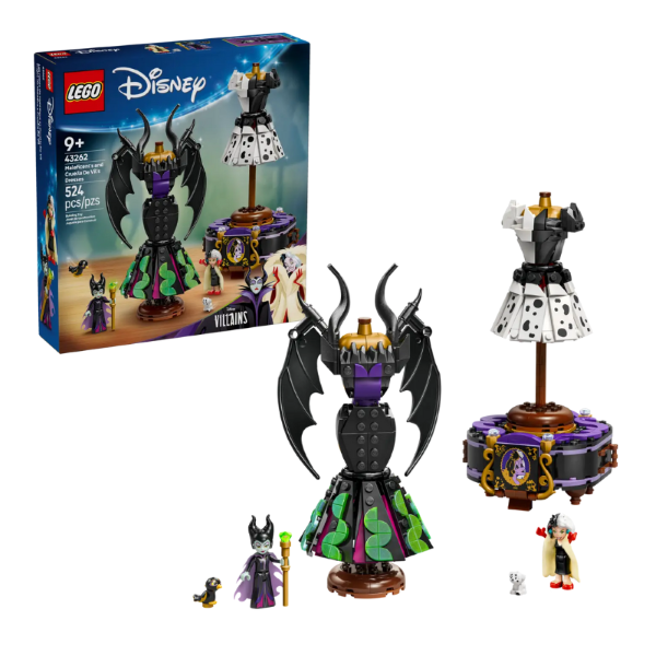 LEGO DISNEY - MALEFICENT'S AND CRUELLA DE VIL'S DRESSES