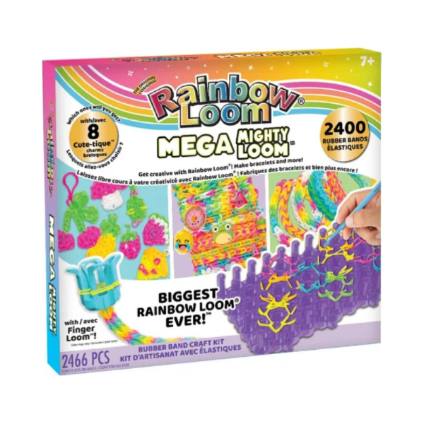CDL  RAINBOW LOOM MEGA MIGHTY WITH 2400 RUBBER BANDS