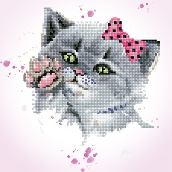 DIAMOND DOTZ EYE SPY KITTY