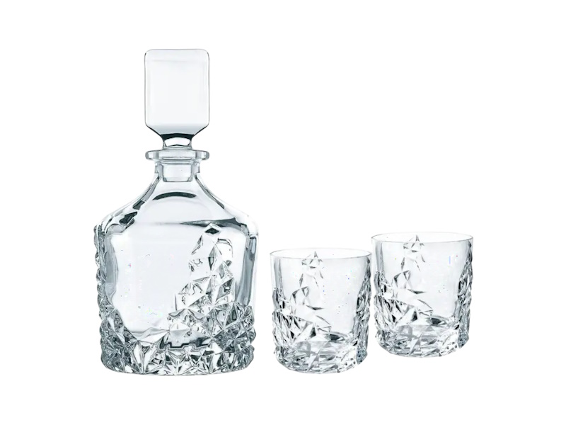 Nachtmann Sculpture Whisky Set of 3, Germany