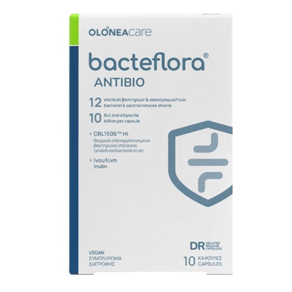 Bacteflora Antibio Probiotic Capsules - 10 Count