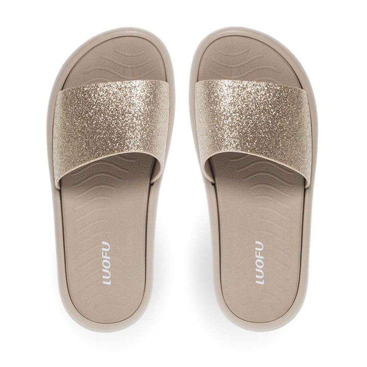 Parex Women’s S2025 Comfort Sandals - Platina/Gold - Size 40