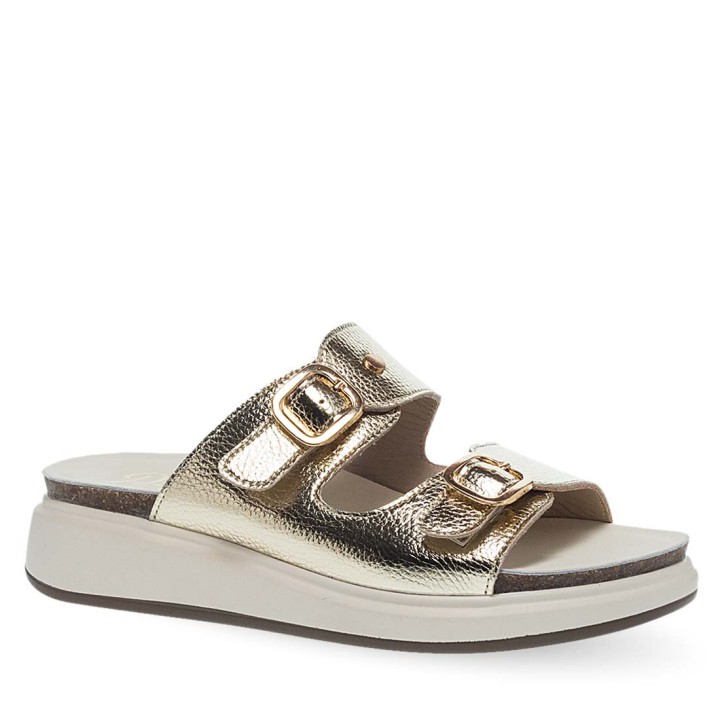 Parex Women’s S2025 Comfort Sandals - Platina/Gold - Size 36