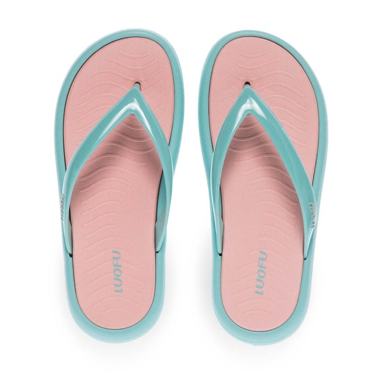 Parex Women's Turquoise S2025 Slip-On Comfort Sandals with Adjustable Strap, Size 39