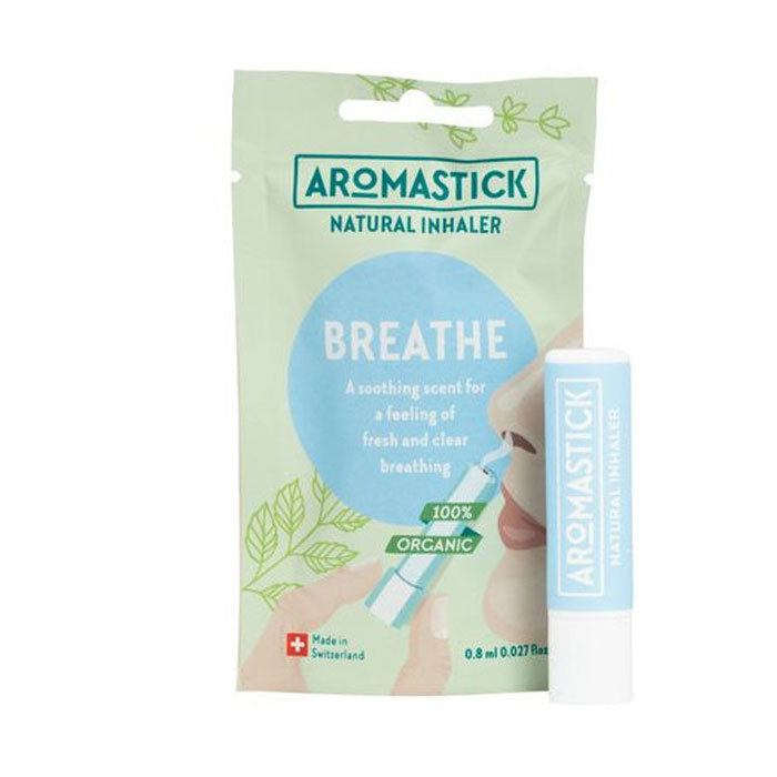 Aromastick Breathe Natural Inhaler Stick for Respiratory Support 0.8ml