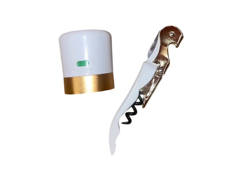 Pulltex Sparkling Wine Stopper and Corkscrew Set, Spain