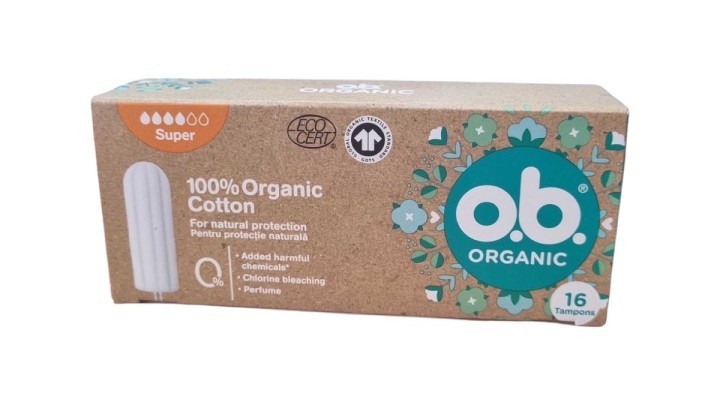 Ob Organic Tampon Super 16 Pcs