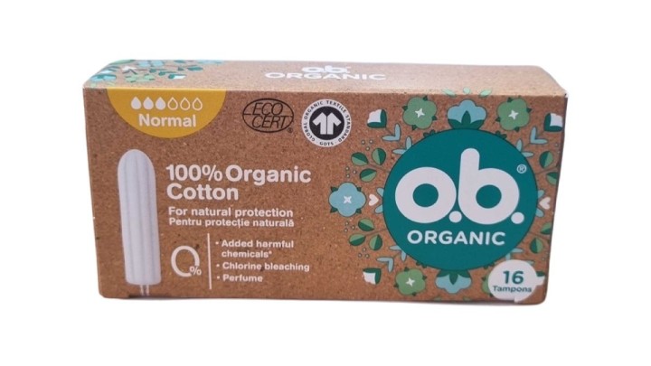 Ob Organic Tampon Normal 16Pcs