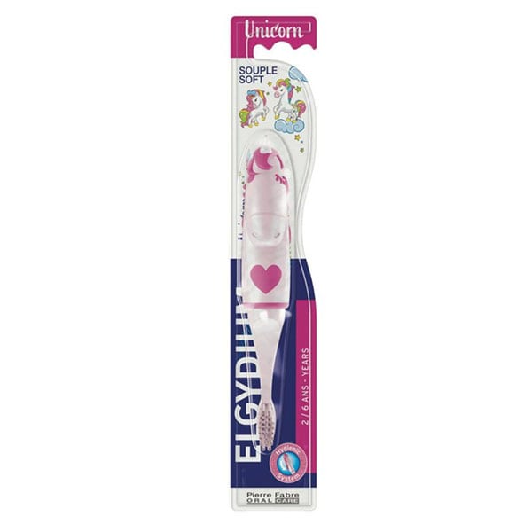 Elgydium Unicorn Toothbrush Kids Souple Soft Ages 2-6