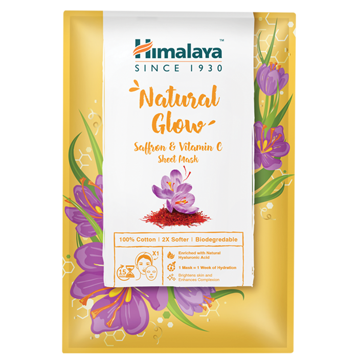 Himalaya Natural Glow Saffron & Vitamin C Sheet Mask