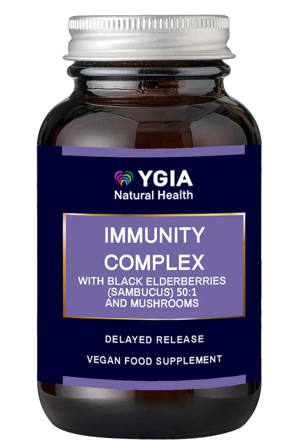 Ygia Immunity Complex With Black Elderberries & Mushrooms 60Pcs 600Mg