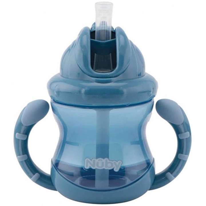 Nuby Flip It Straw No-Spill Cup 12M+ 270Ml (3 Colours)