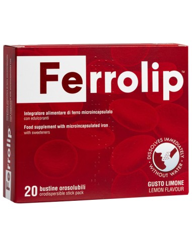 Ferrolip Iron Supplement Lemon Flavour 20 Sticks
