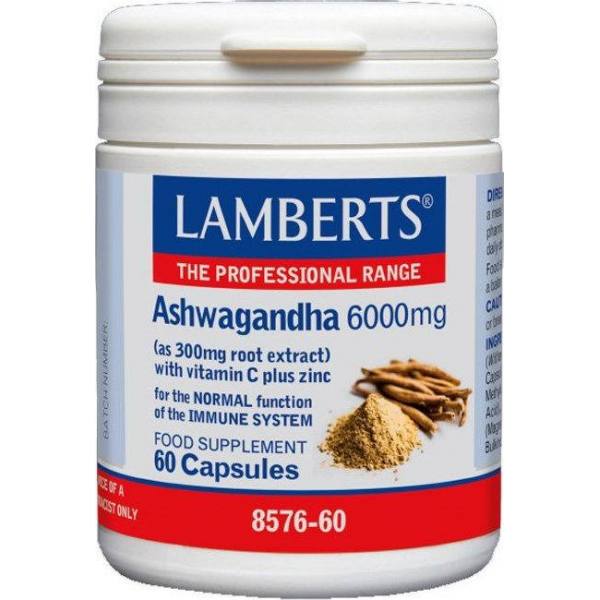 Lamberts Ashwagandha Capsules 60 x 6000mg