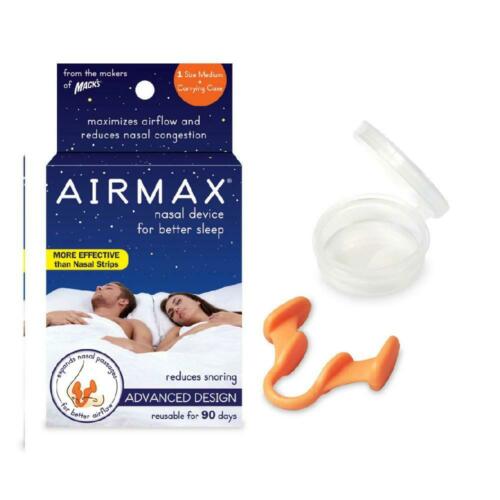 Airmax Nasal Dilator For Better Sleep Natural Medium Orange Reusable For 90 Days