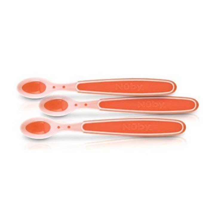 Nuby Hot Safe Spoons 3M+ x3